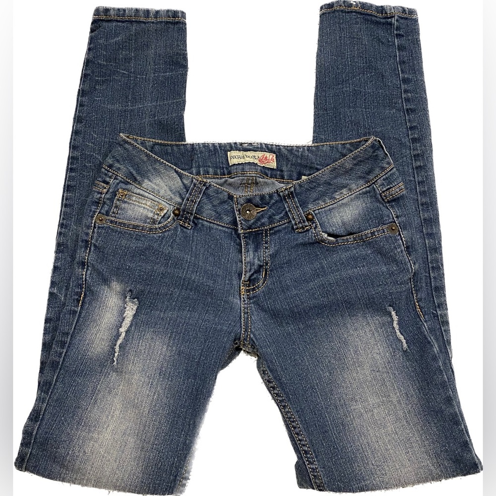Paris Blues Jeans | Faded Wash Skinny Jeans Size 5